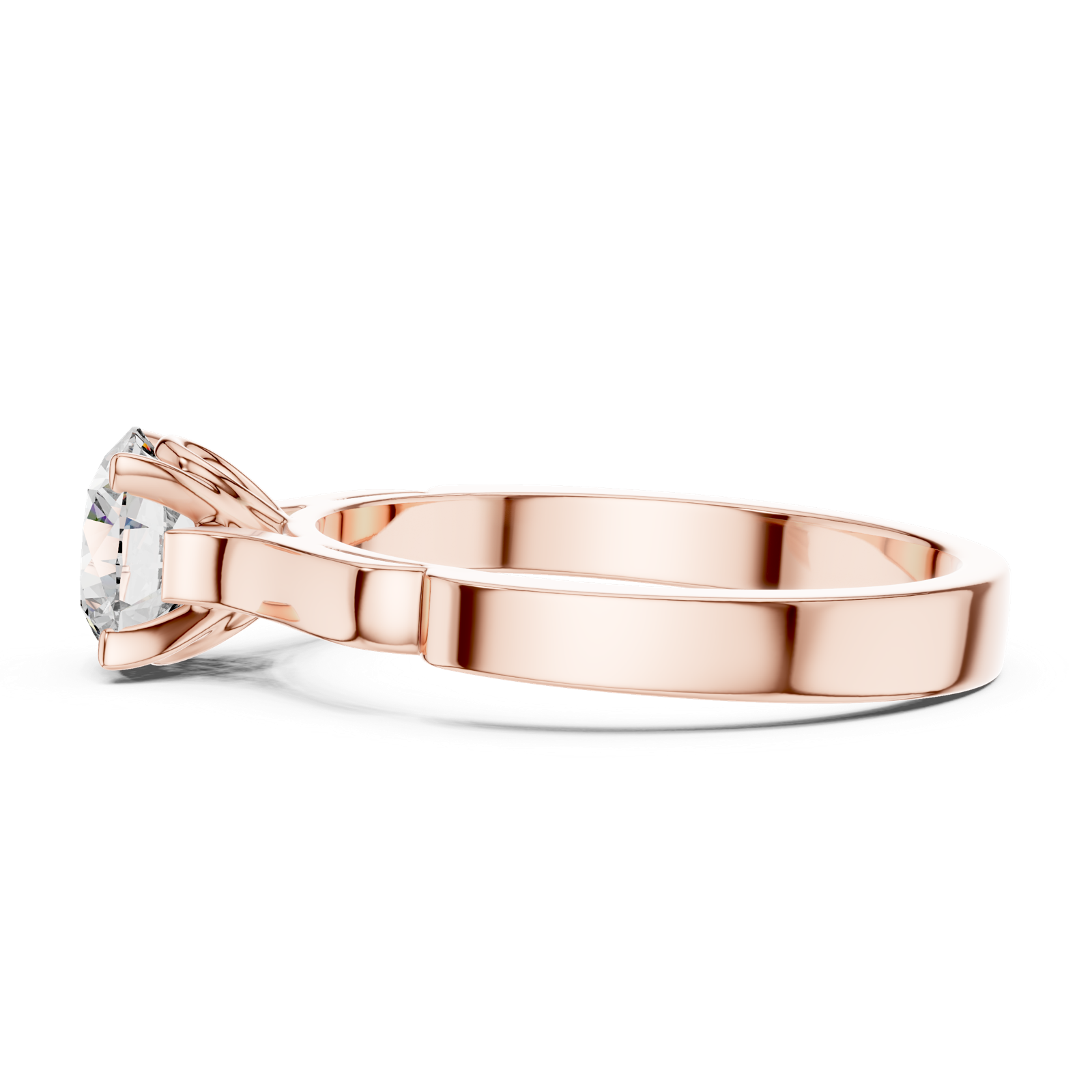 Gold Ring LR-0008, Rose Gold, view 3
