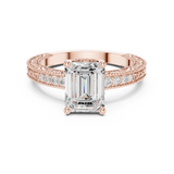 Gold Ring DDLR-978, Rose Gold, view 4