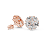 Gold Earrings AGDER-229, Rose Gold