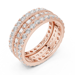 Gold Ring DDLR-369, Rose Gold, view 2