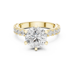 Gold Ring DDLR-722, Yellow Gold, view 4