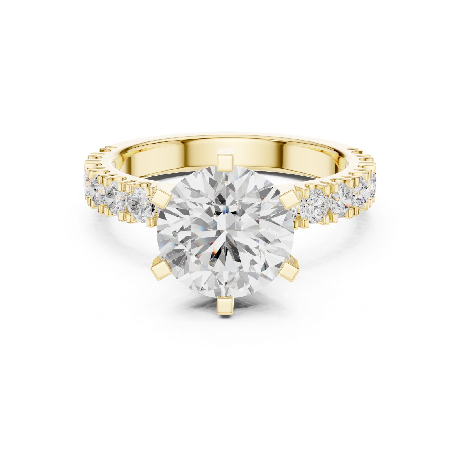 Gold Ring DDLR-722, Yellow Gold, view 4