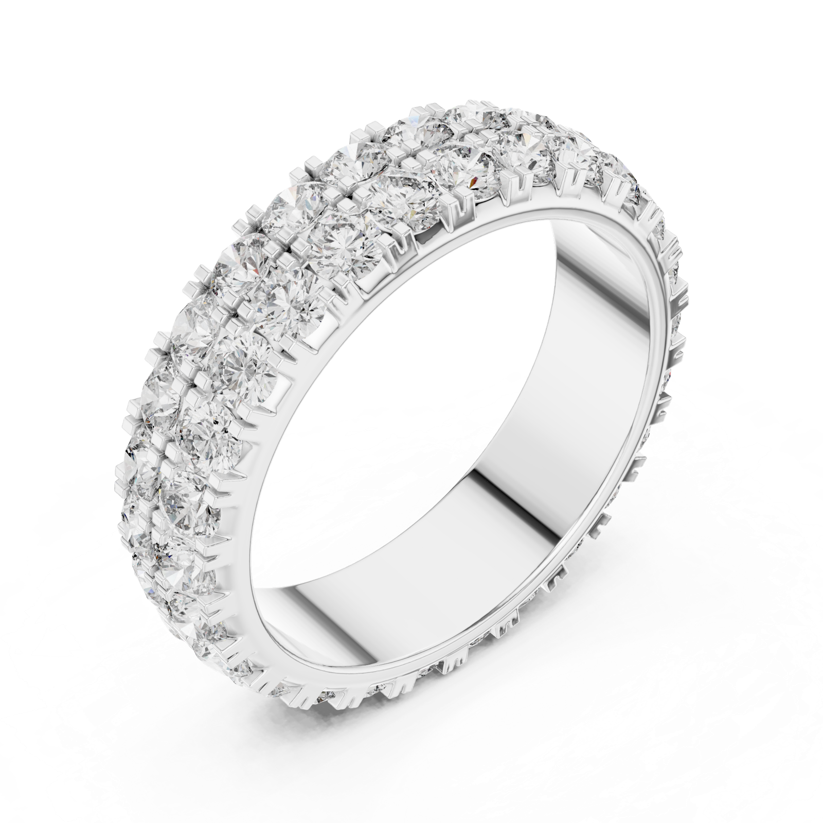 Gold Ring DDLR-223, White Gold, view 2
