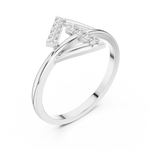 Gold Ring HLR-230, White Gold, view 2