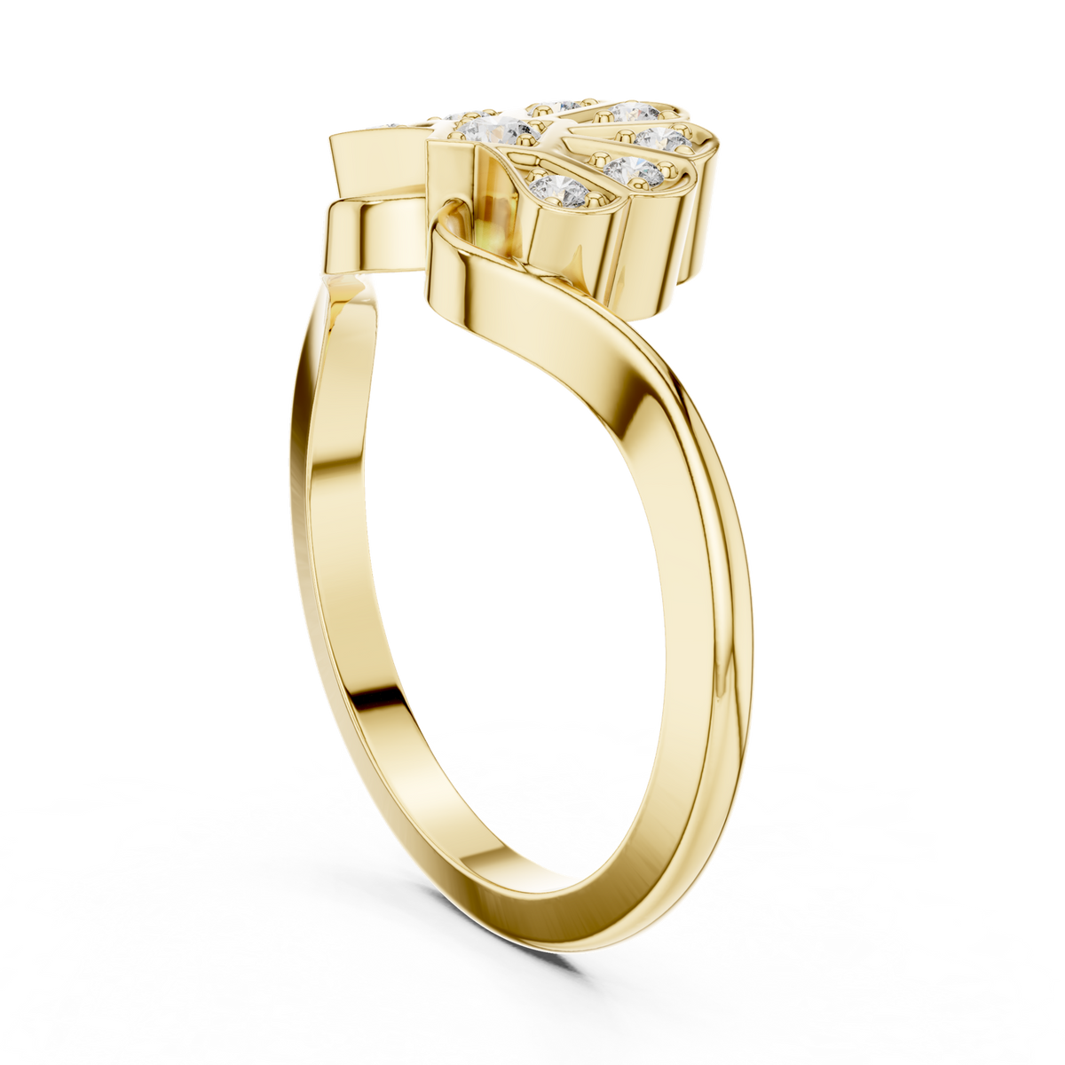 Gold Ring 00001L (50), Yellow Gold, view 1