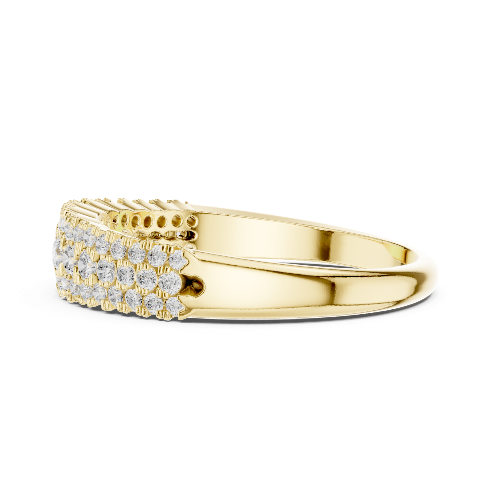 Gold Ring DDLR-449, Yellow Gold, view 3