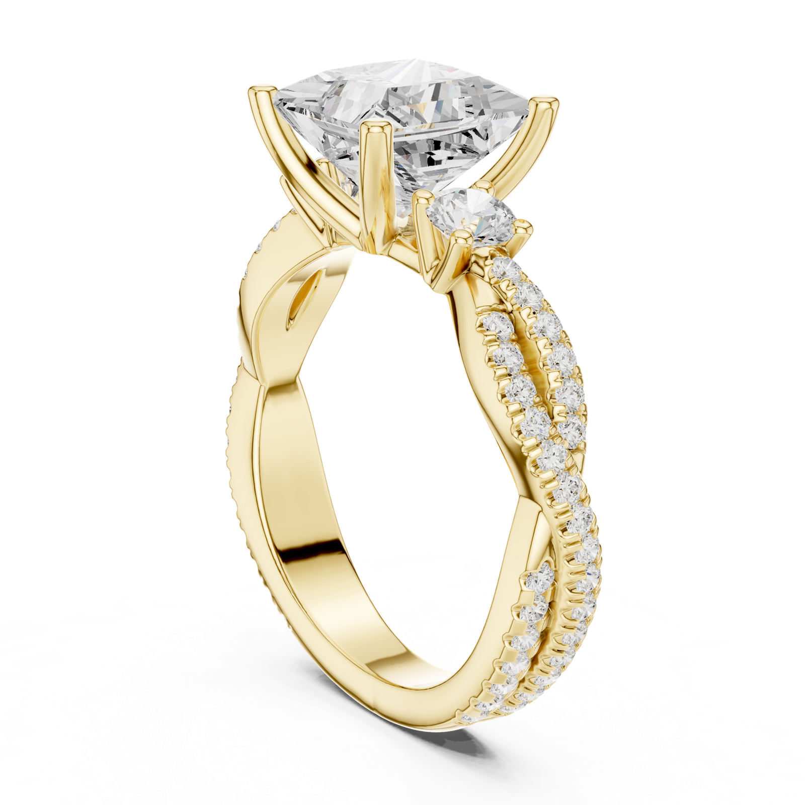 Gold Ring DDLR-1038, Yellow Gold, view 1