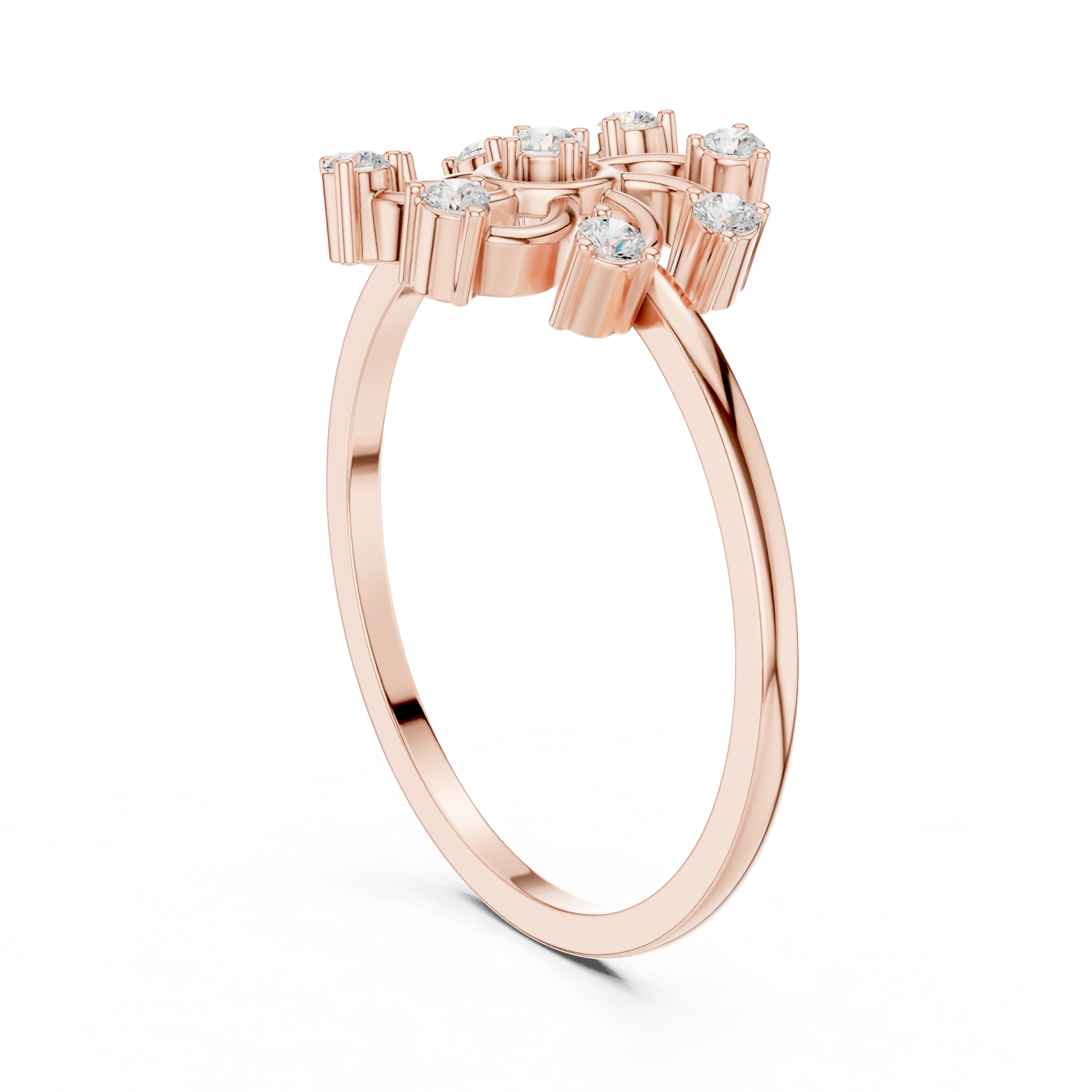 Gold Ring DDLR-635, Rose Gold