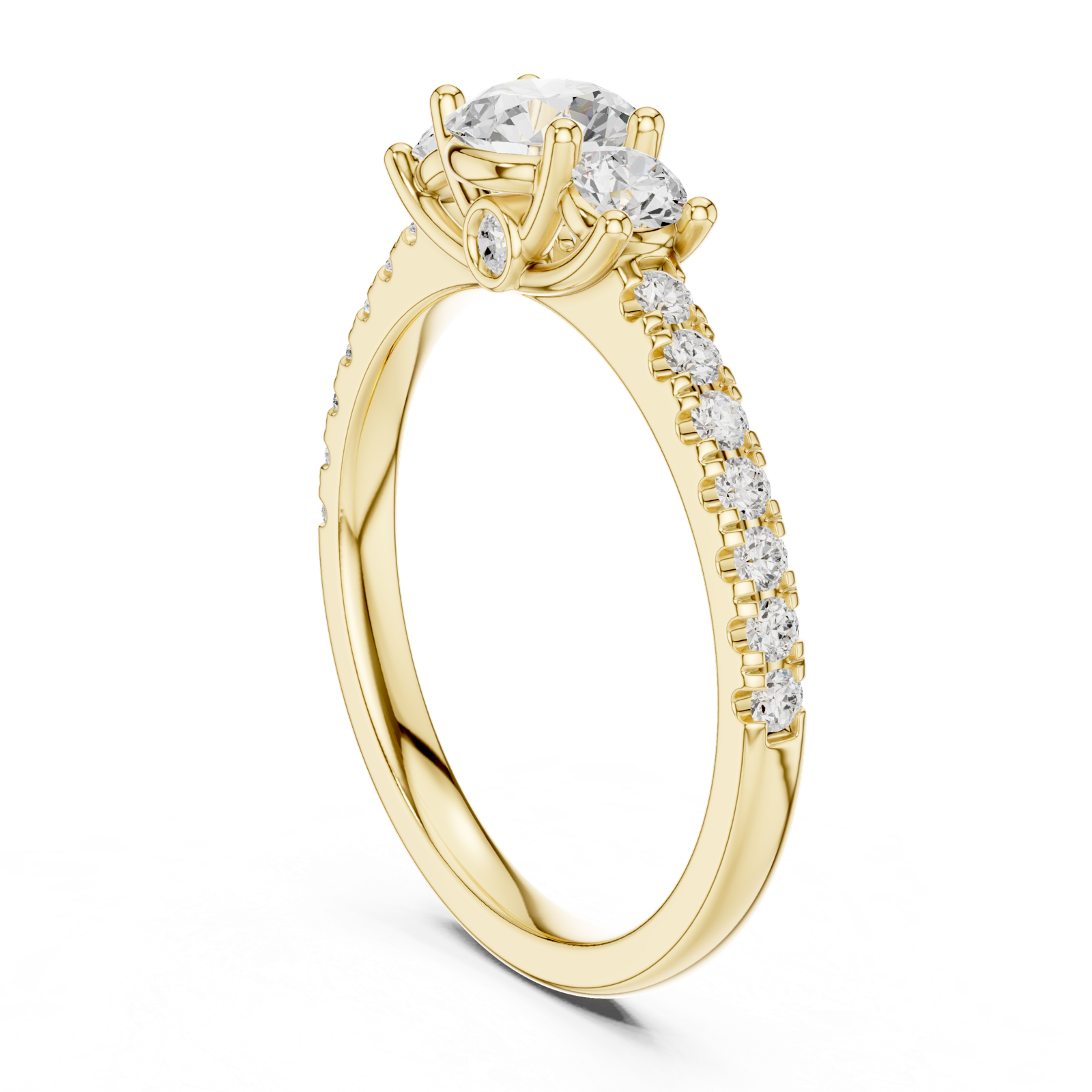 Gold Ring DDLR-788, Yellow Gold, view 1