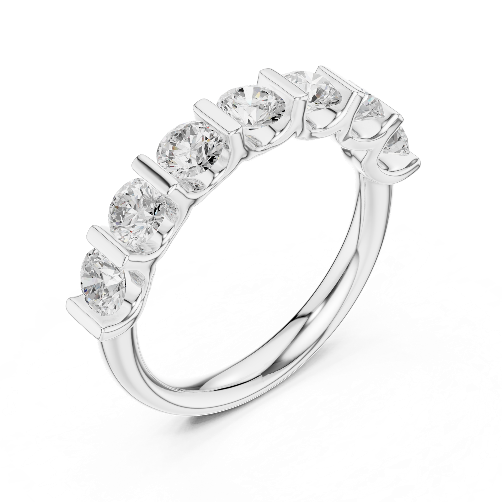 Gold Ring DDLR-669, White Gold, view 2
