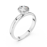 Gold Ring LR-0007, White Gold, view 2
