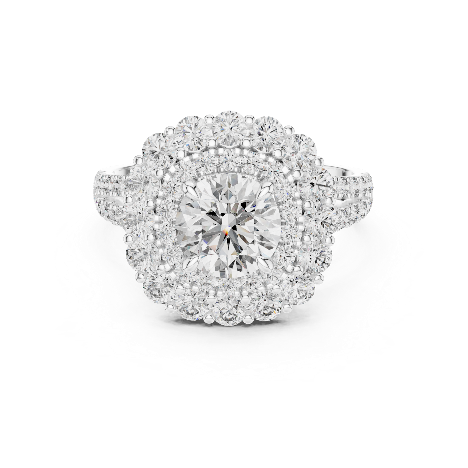 Gold Ring DDLR-011, White Gold