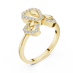Gold Ring LR-01 (81), Yellow Gold, view 2