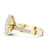 Gold Ring DDLR-361, Yellow Gold, view 3