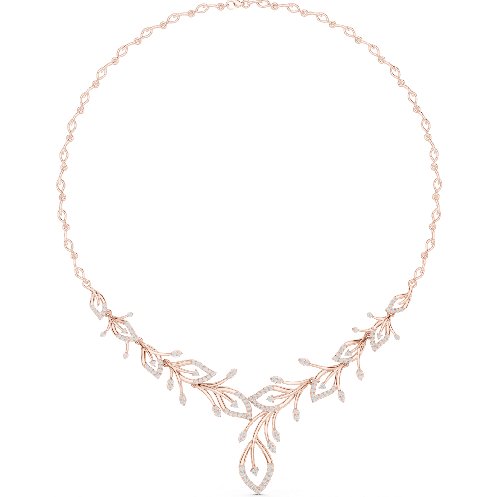 Gold Necklace SBWN (4), Rose Gold, view 4