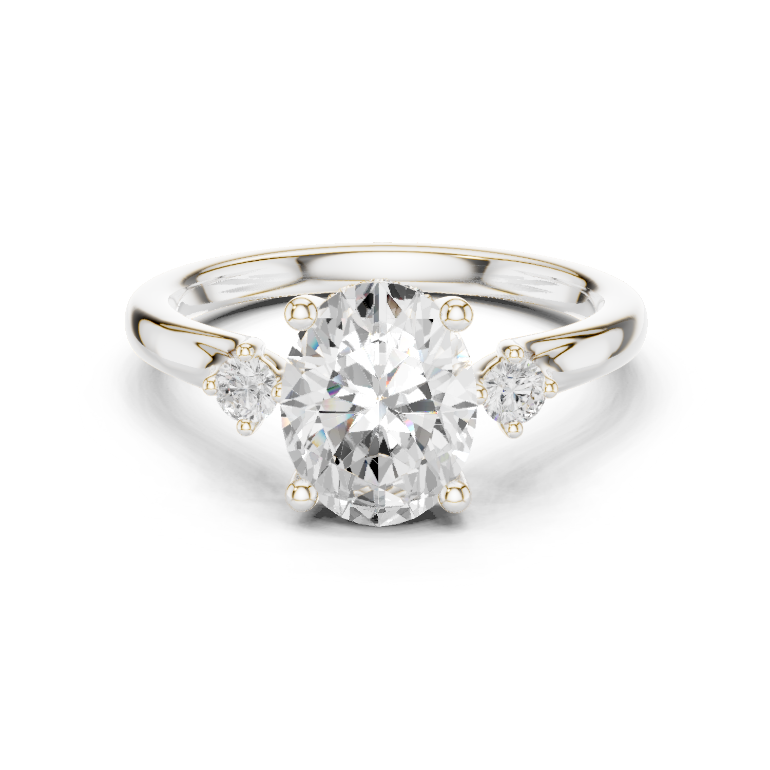 Gold Ring DDLR-865, White Gold