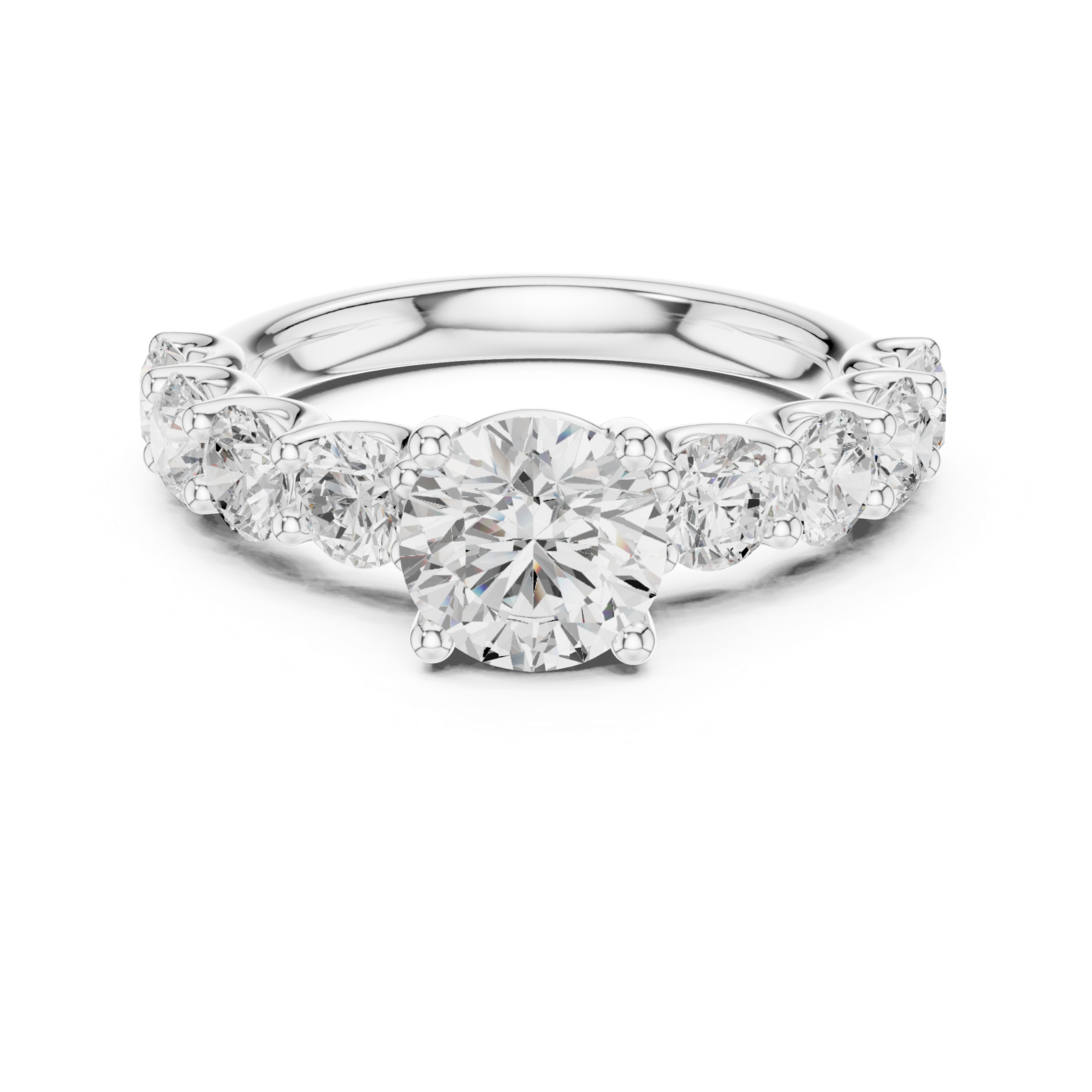 Gold Ring DDLR-657, White Gold, view 4