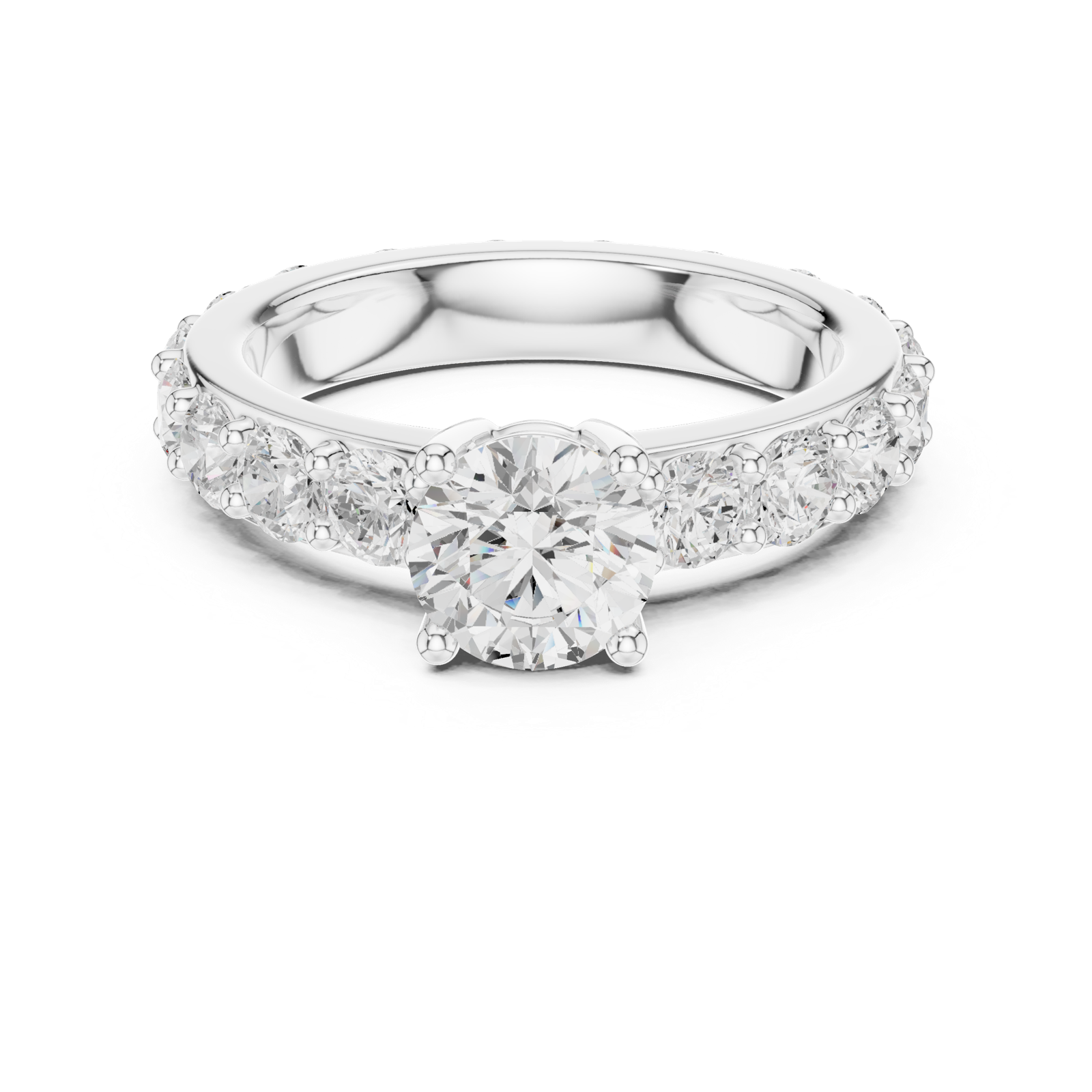 Gold Ring DDLR-654, White Gold, view 4
