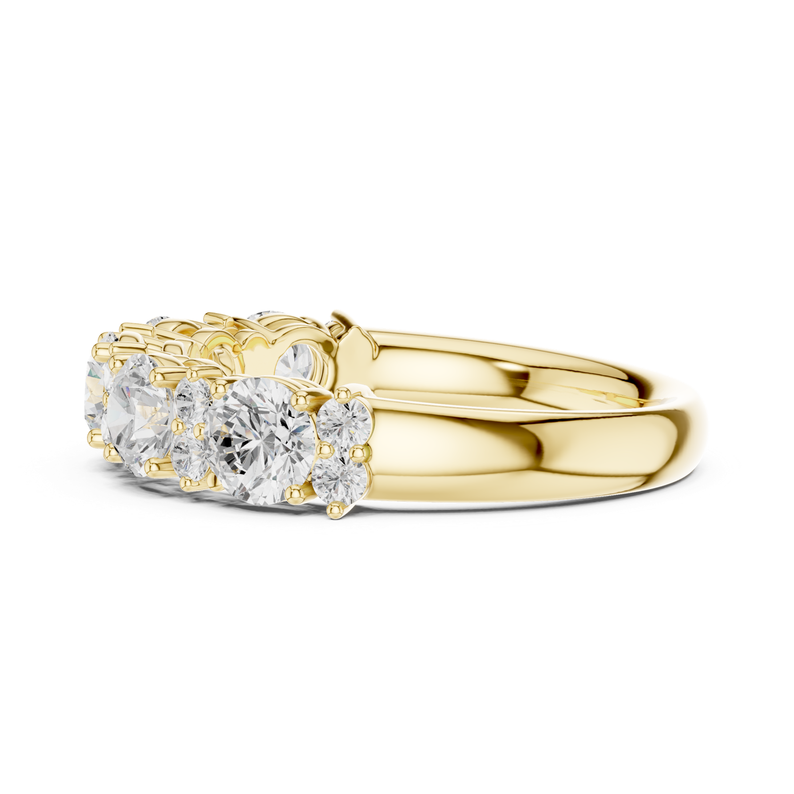 Gold Ring DDLR-697, Yellow Gold, view 3
