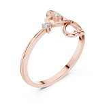 Gold Ring 1 (127), Rose Gold, view 2