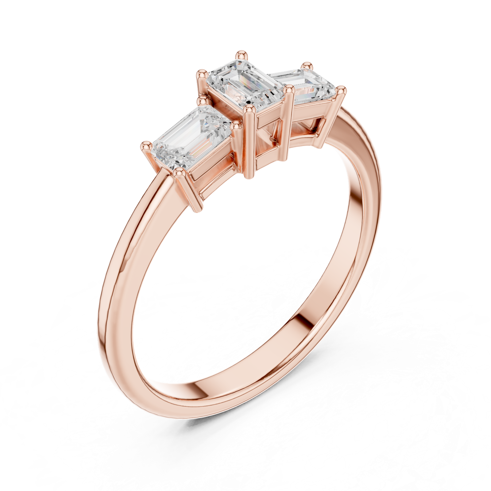 Gold Ring DDLR-480, Rose Gold, view 2