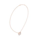 Gold Jewelry DDPO-007, Oval center stone, Rose Gold, view 1