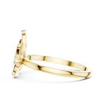 Gold Ring DR-6202, Yellow Gold, view 3