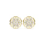 Gold Earrings 9-10001PE, Yellow Gold