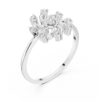Gold Ring DDLR-635, White Gold, view 2
