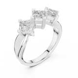 Gold Ring DDLR-488, White Gold, view 2