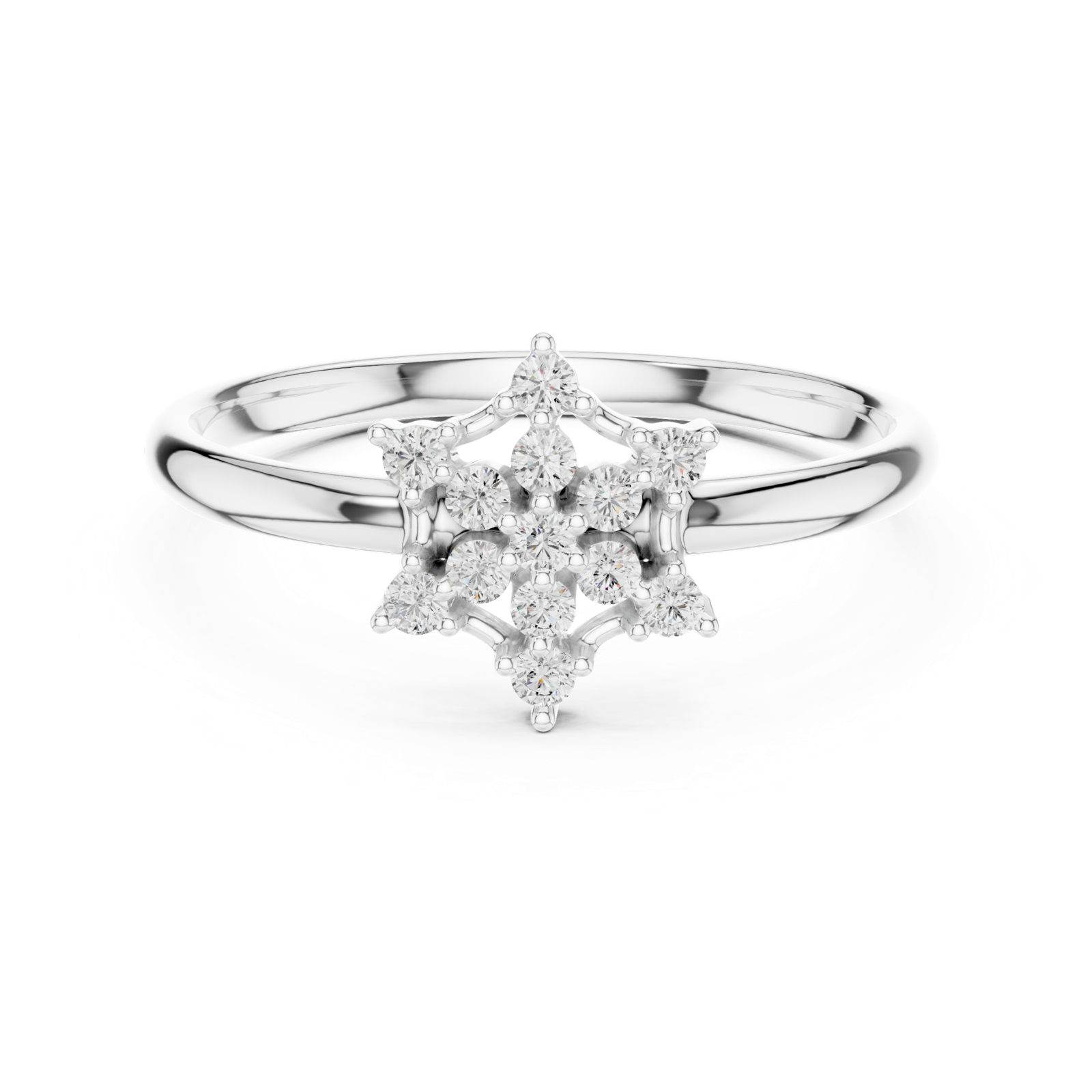 Gold Ring 1 (430), White Gold, view 4