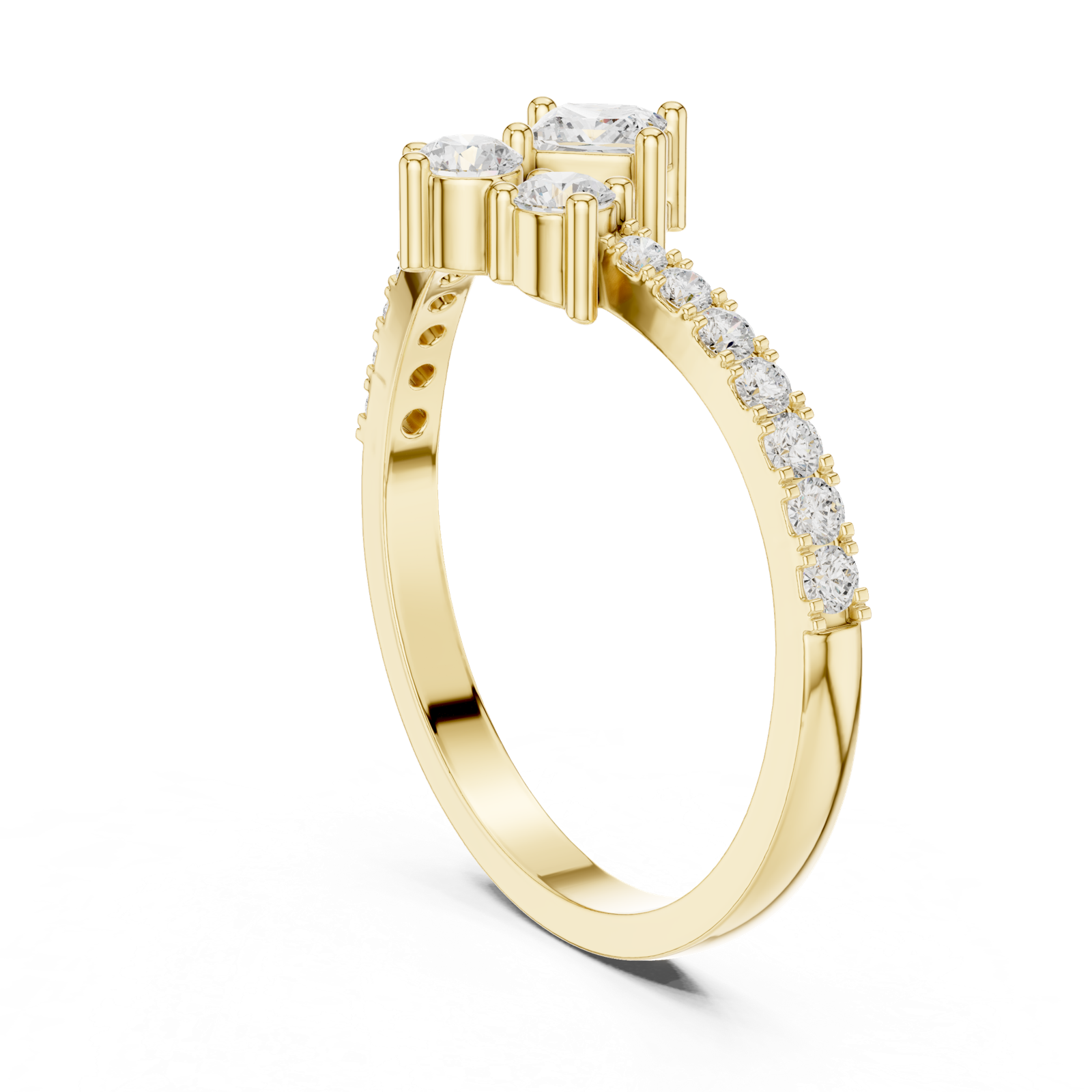 Gold Ring HLR-44, Yellow Gold