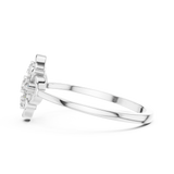 Gold Ring DR-6280, White Gold, view 3