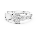 Gold Ring LR-01 (39), White Gold, view 4