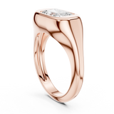 Gold Jewelry L36-4, Radiant center stone, Rose Gold, view 1