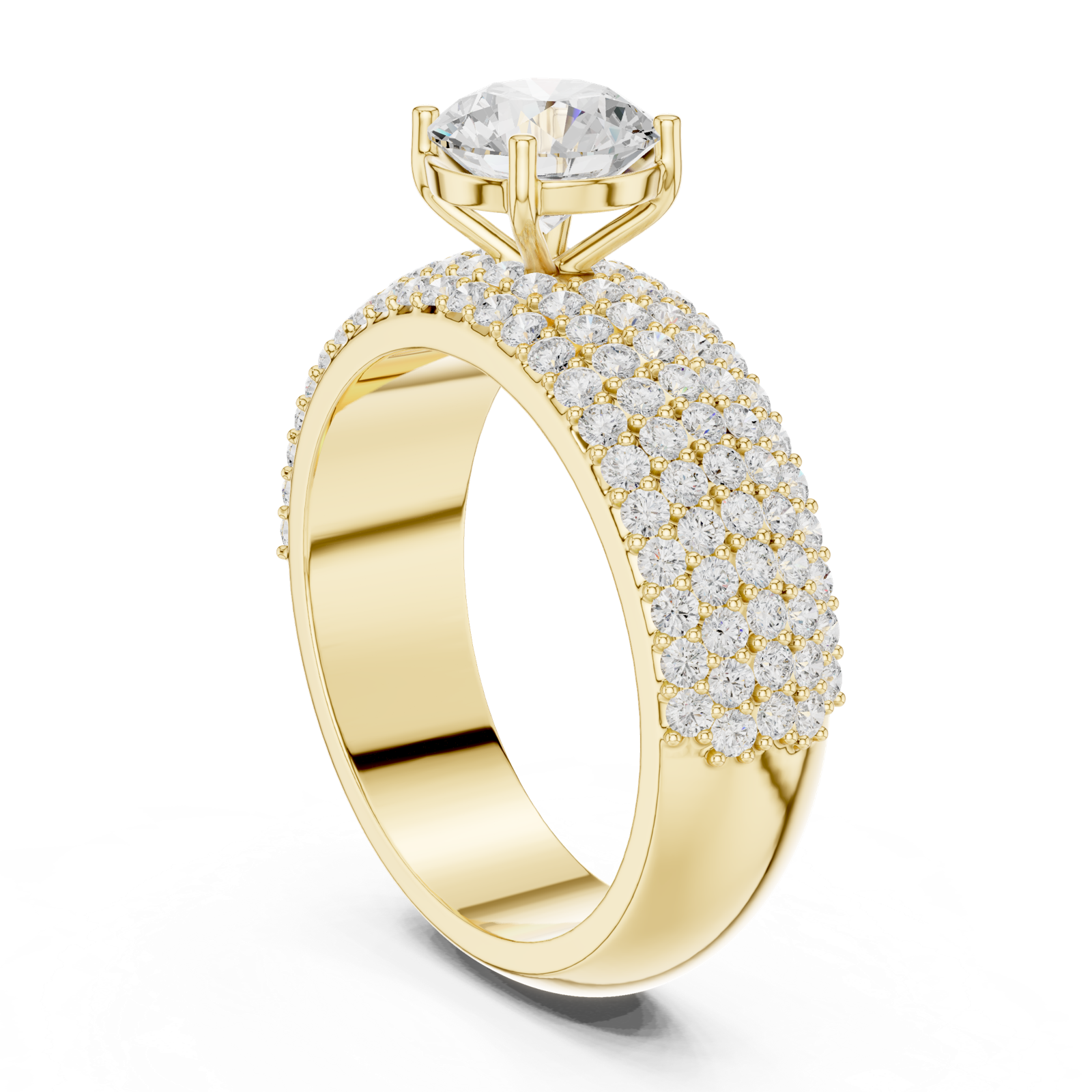 Gold Ring DDLR-1098, Yellow Gold, view 1