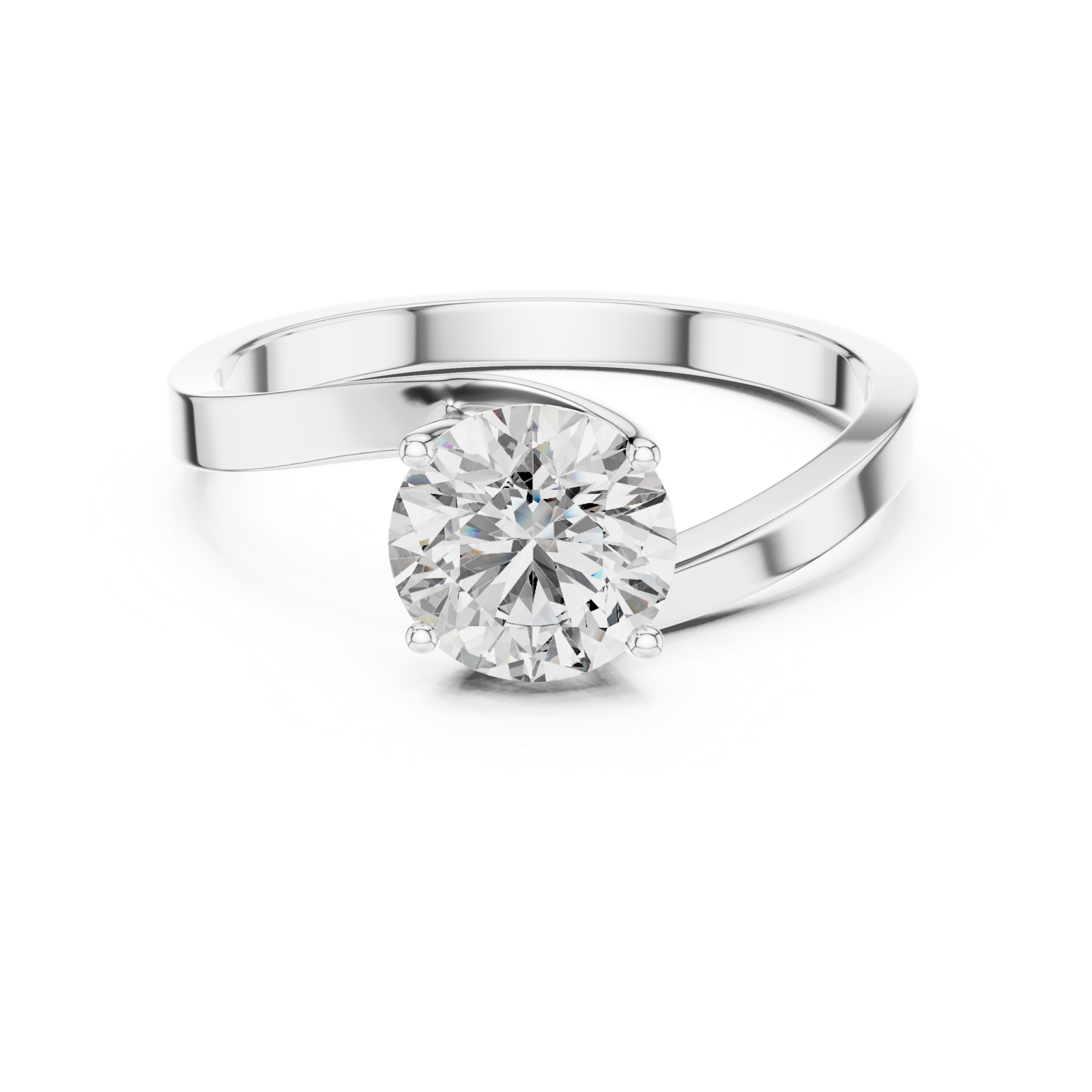 Gold Ring LR-0023, White Gold