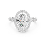 Gold Ring DDLR-410, White Gold, view 4