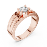 Gold Men's Ring GGR-0031, Rose Gold, view 2