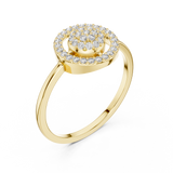 Gold Ring DR-6317, Yellow Gold, view 2