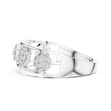 Gold Ring LR-01 (15), White Gold, view 3