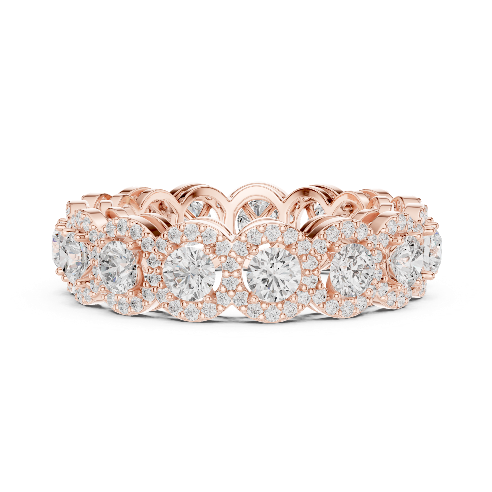 Gold Ring DDLR-764, Rose Gold, view 3