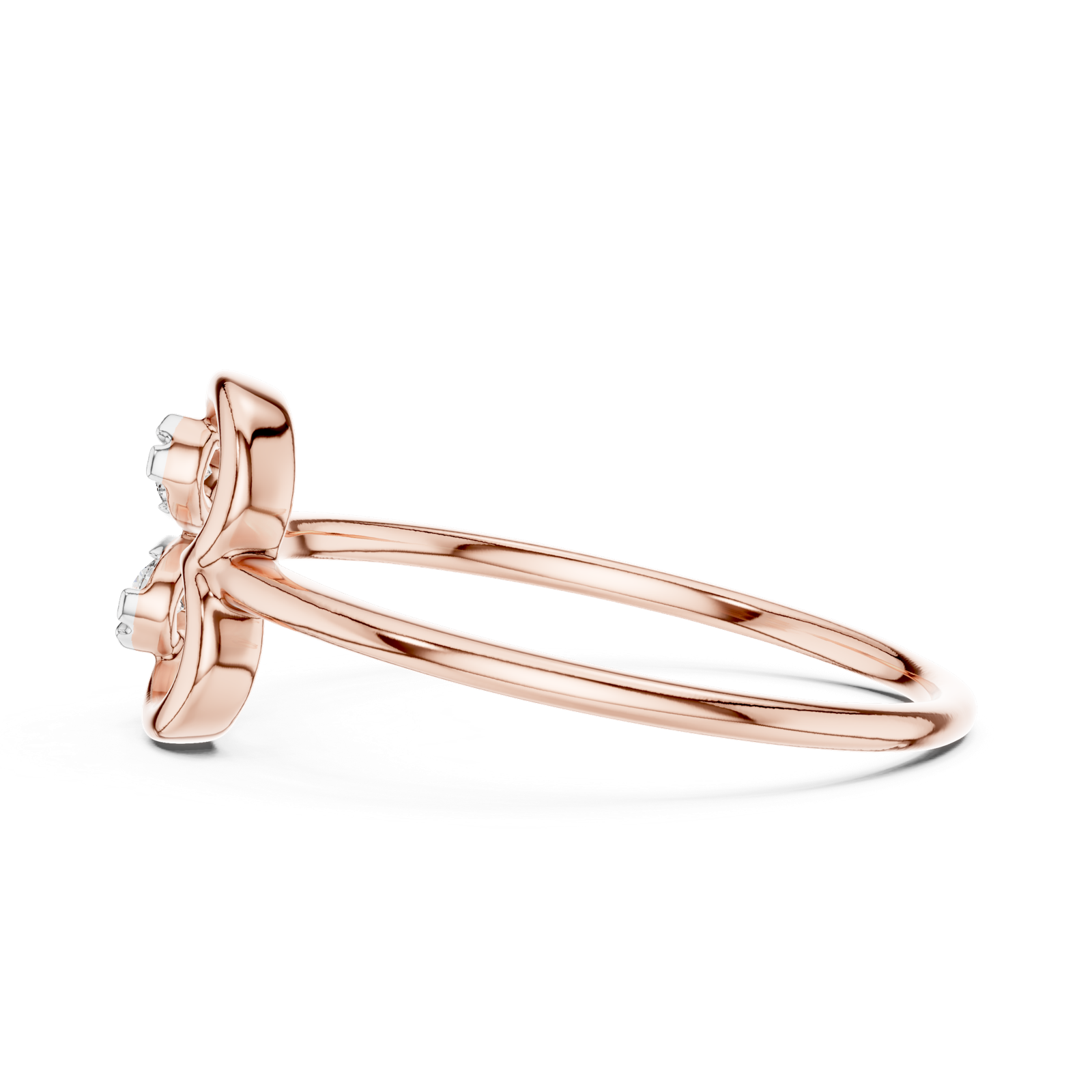 Gold Ring 12-10039@L, Rose Gold, view 3