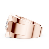 Gold Ring DDLR-388, Rose Gold, view 3