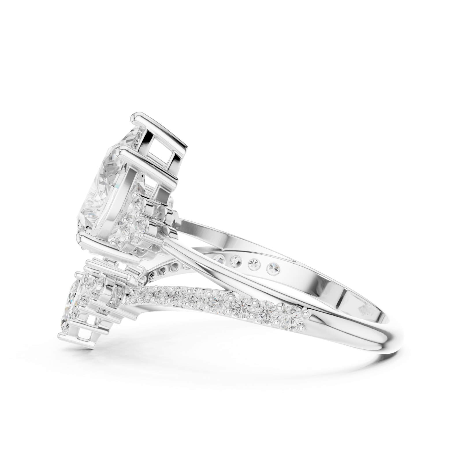 Gold Ring SBWR(55), White Gold, view 3