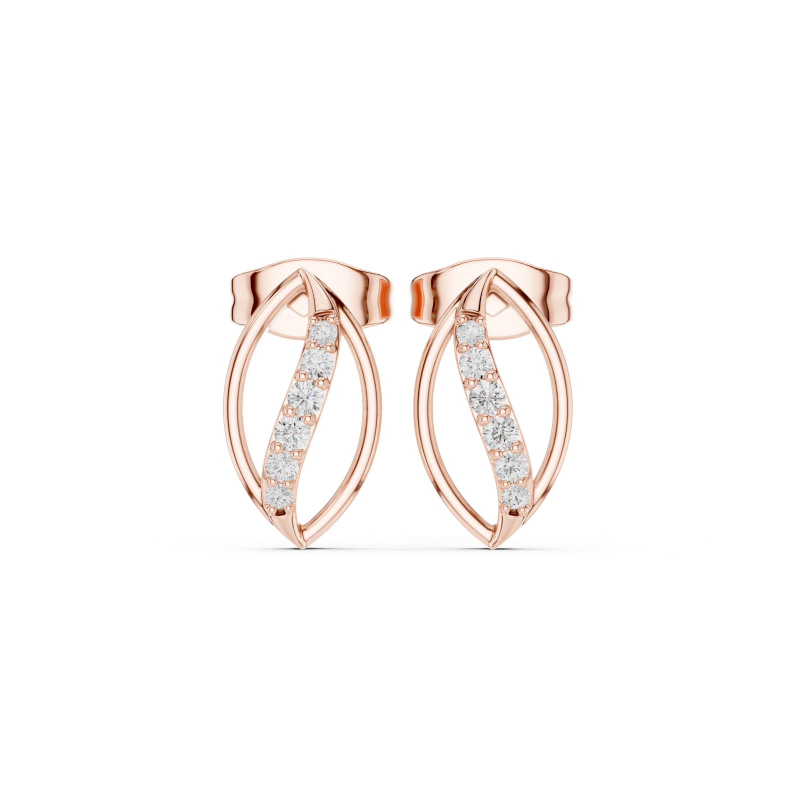 Gold Earrings SBER(26), Rose Gold
