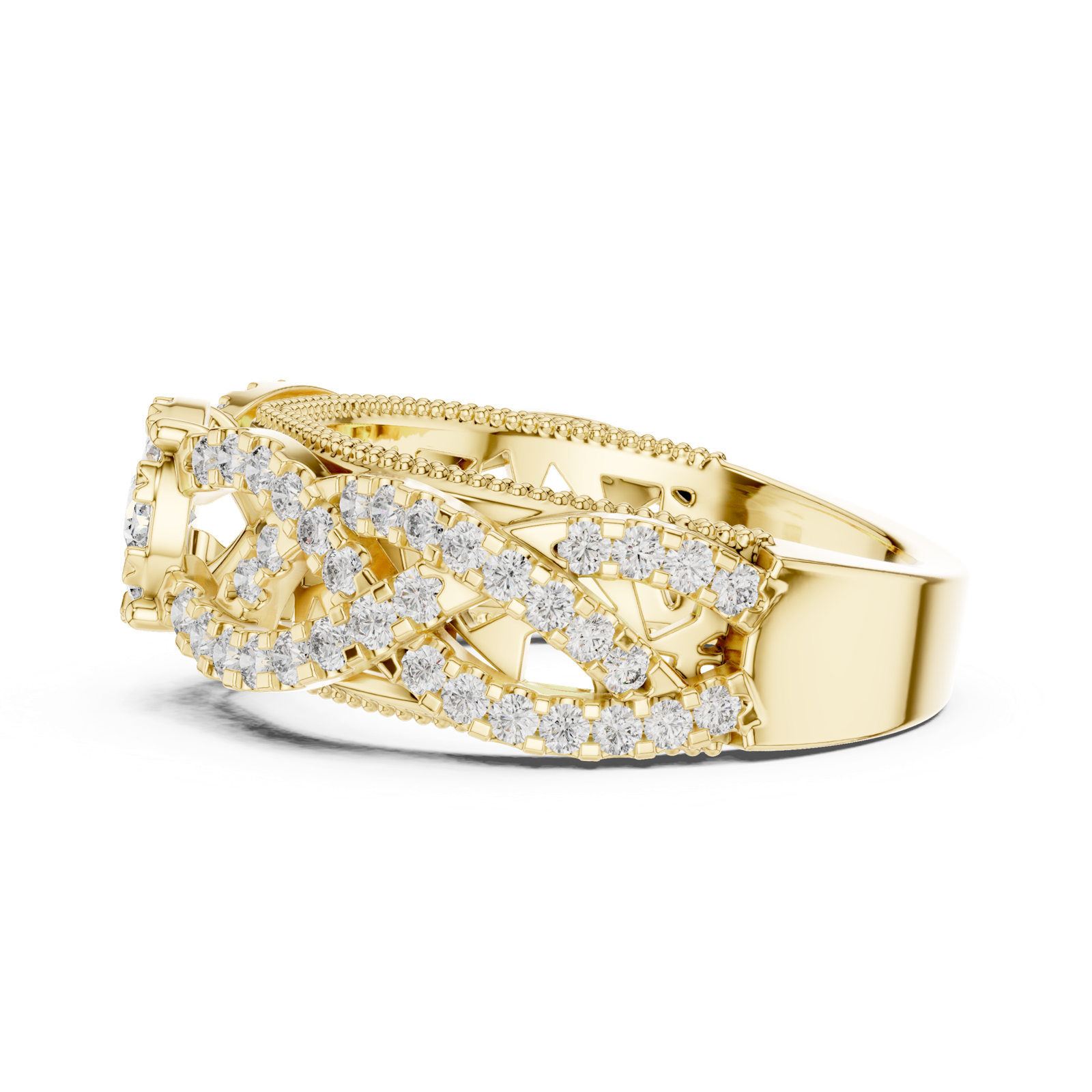 Gold Ring 19-120009L, Yellow Gold, view 3