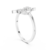 Gold Ring DR-6229, White Gold, view 1