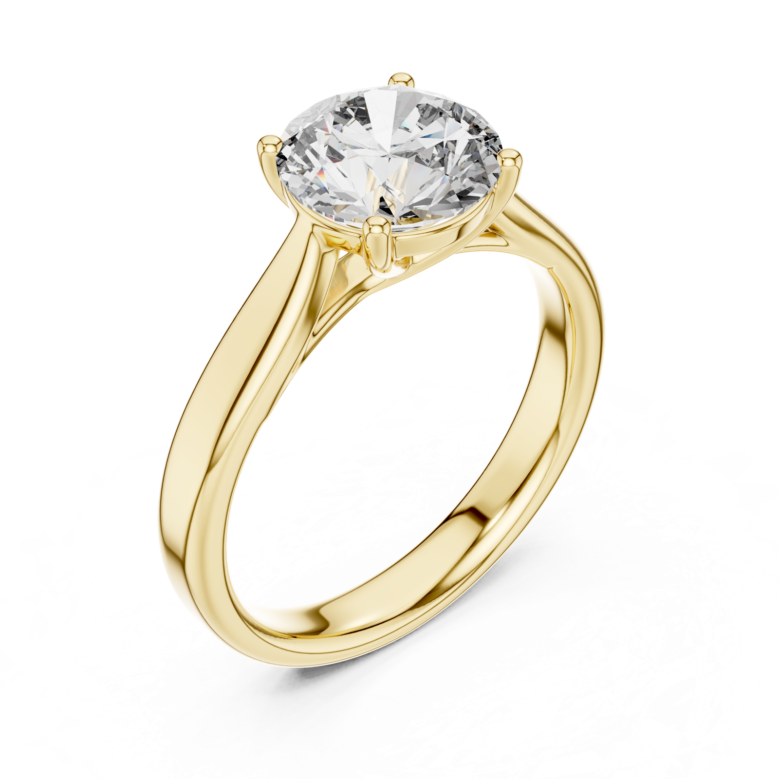 Gold Ring DDLR-070, Yellow Gold, view 2