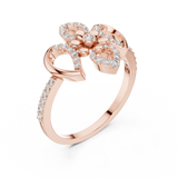 Gold Ring LR-01 (57), Rose Gold, view 2